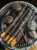 Chocolate Covered Pretzels & Dipped Oreos Party Tray