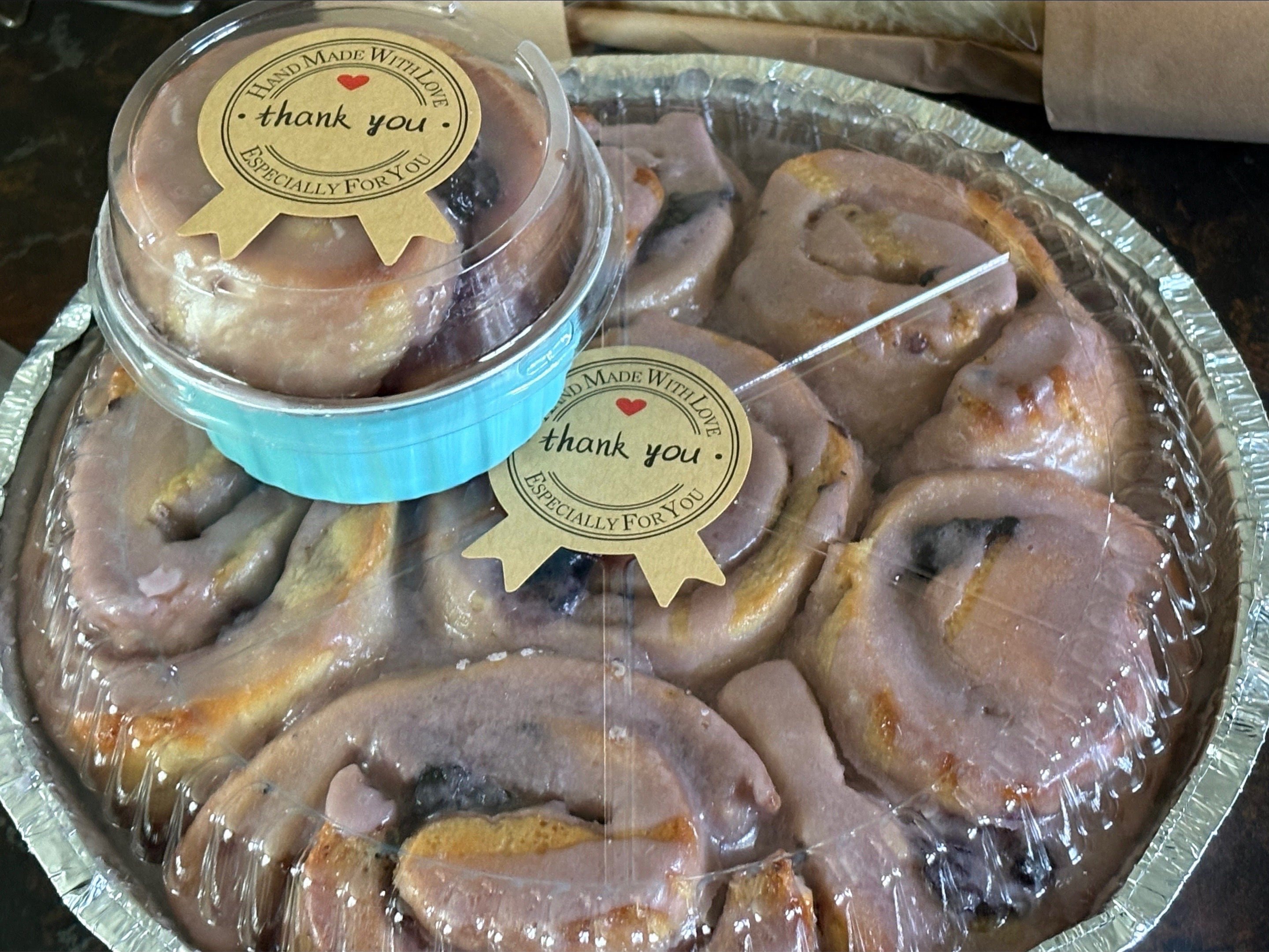 Sourdough Blueberry Sweet Rolls