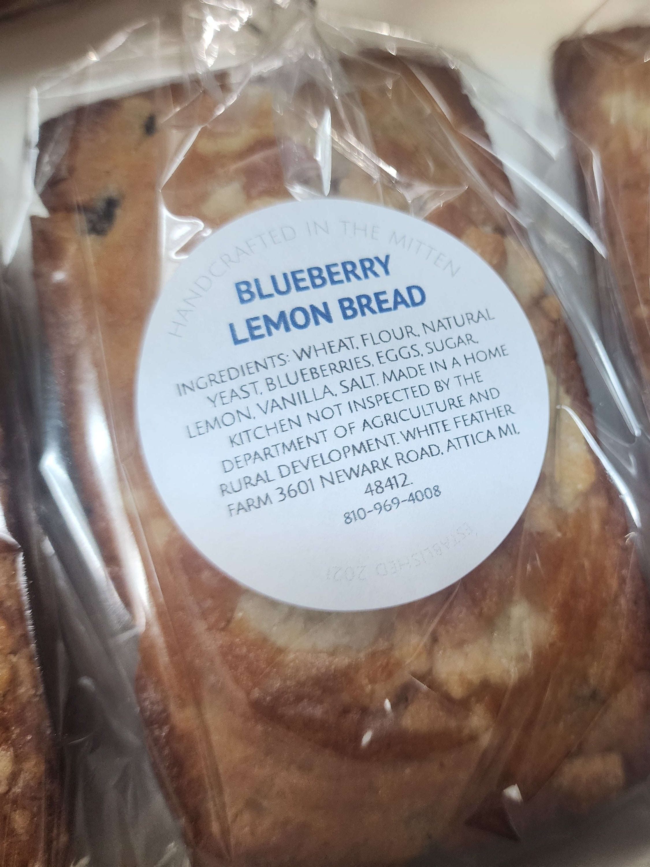 Blueberry Lemon Mini Bread
